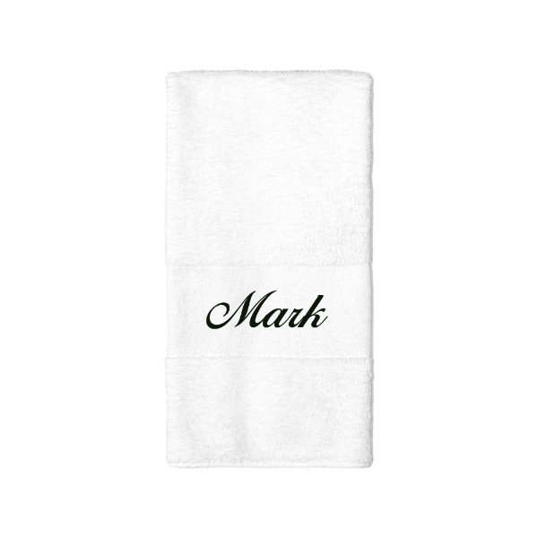 Monogram Towel / brilliant white