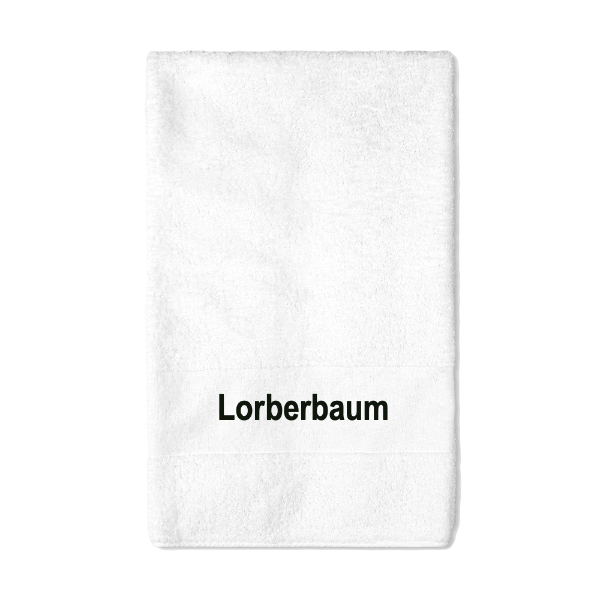 Monogram Towel / brilliant white